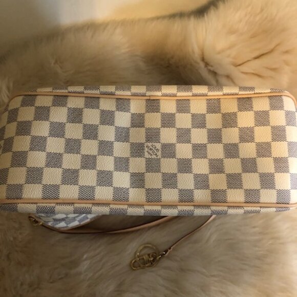 Louis Vuitton Damier Azur Delightful PM Rose Ballerine - Picture 4 of 9